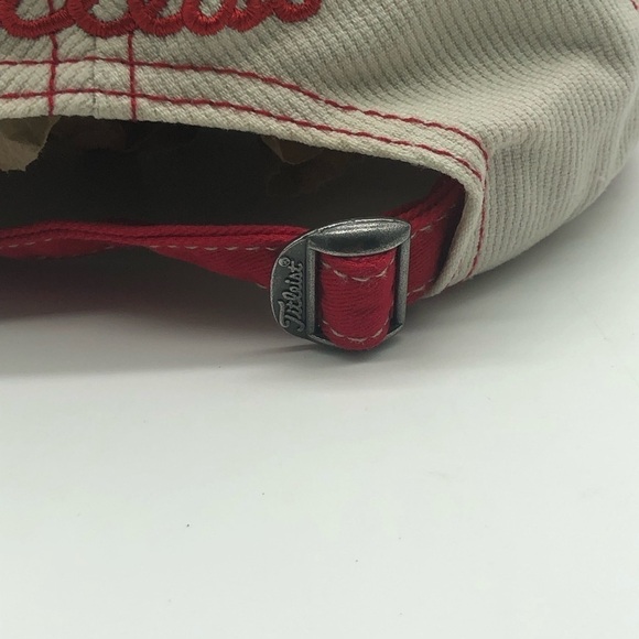 Titleist Hat Golf Adjustable Strapback Red White Outdoor Lightweight - Picture 7 of 7